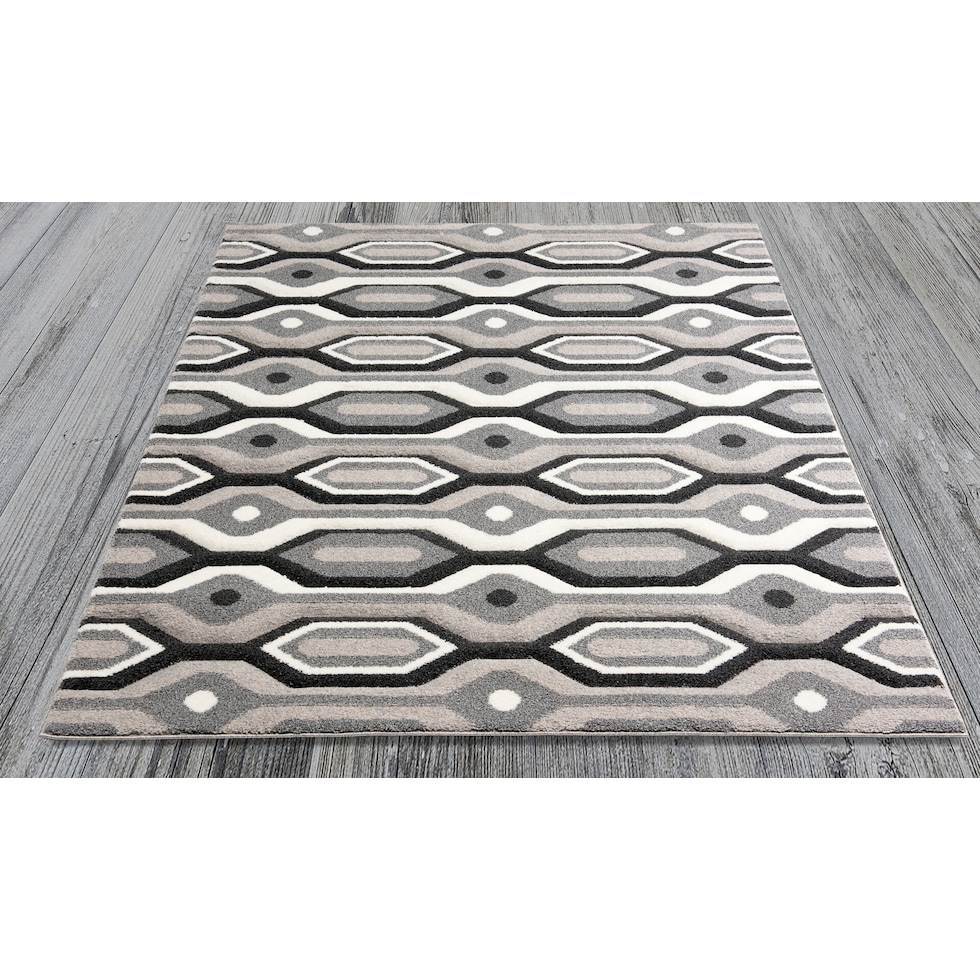 deji gray area rug  x    