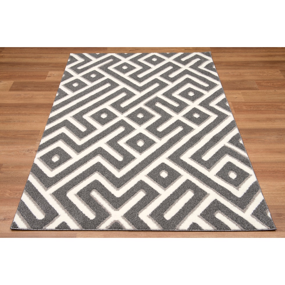 deji gray area rug  x    