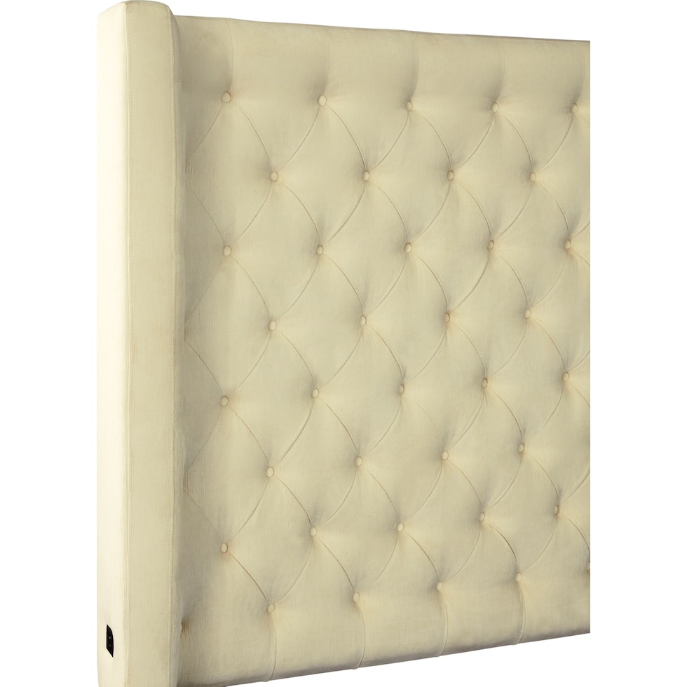 del mar white queen upholstered bed   