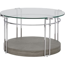 delaney chrome coffee table   