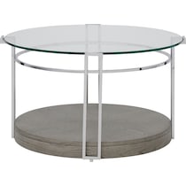 delaney chrome coffee table   