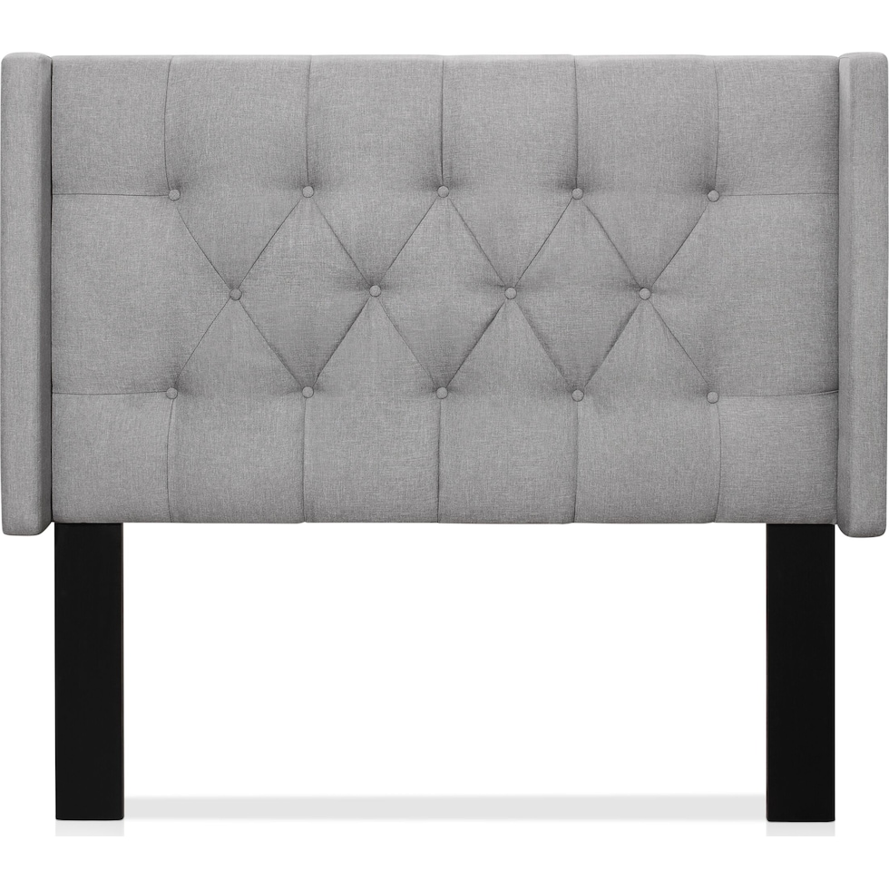 delaney gray full queen headboard   