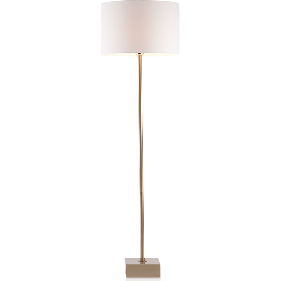 delano gold floor lamp   
