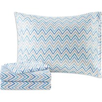 delilah blue twin bedding set   
