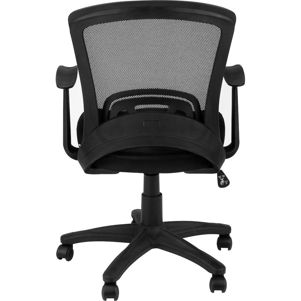 della black desk chair   