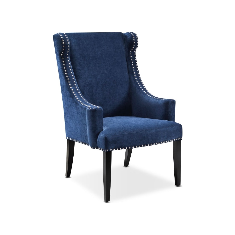 delshire blue accent chair   