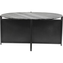 delta gray black coffee table   