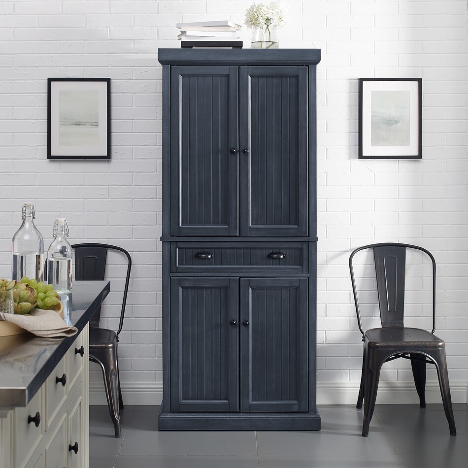 deluz blue kitchen pantry   