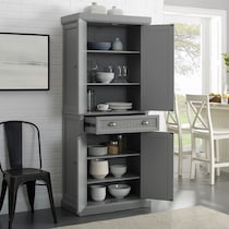 deluz gray kitchen pantry   