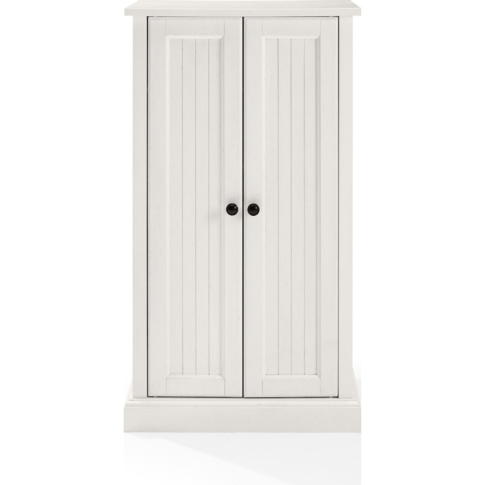 deluz white accent cabinet   