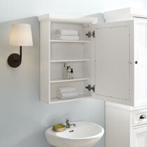 deluz white bathroom cabinet   