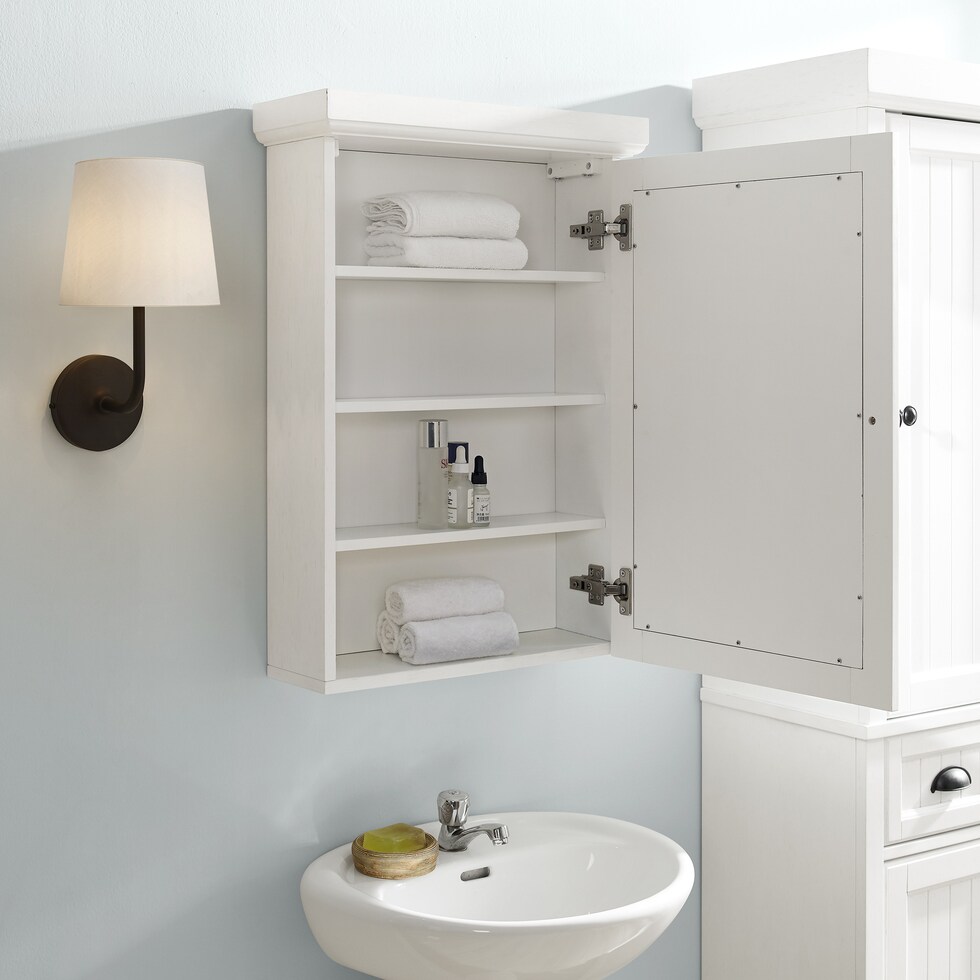 deluz white bathroom cabinet   