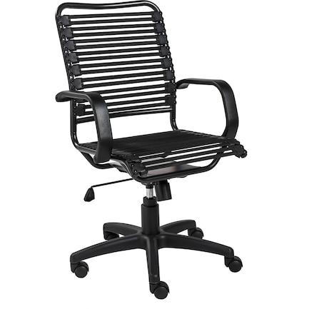 Demy High Back Office Chair - Black/Black