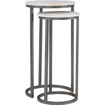 denali white nesting tables   
