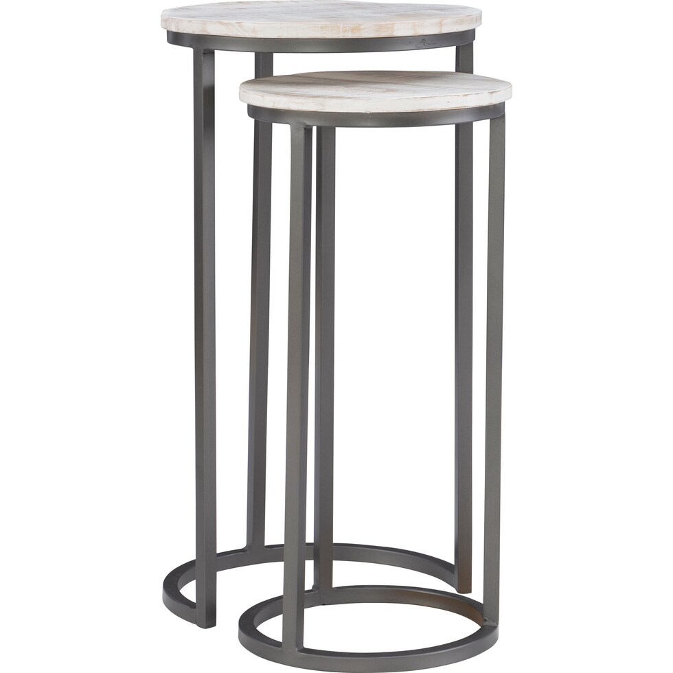 denali white nesting tables   