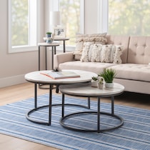 denali white nesting tables   