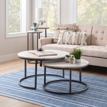 denali white nesting tables   