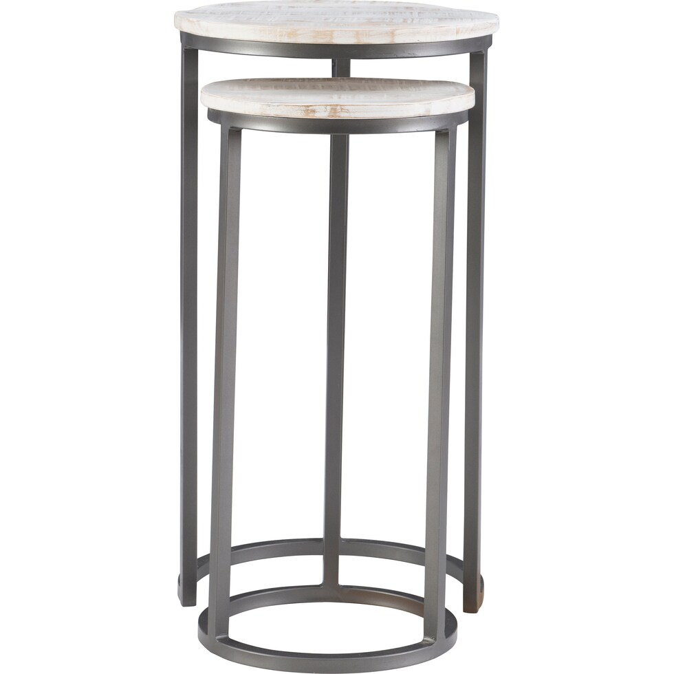 denali white nesting tables   