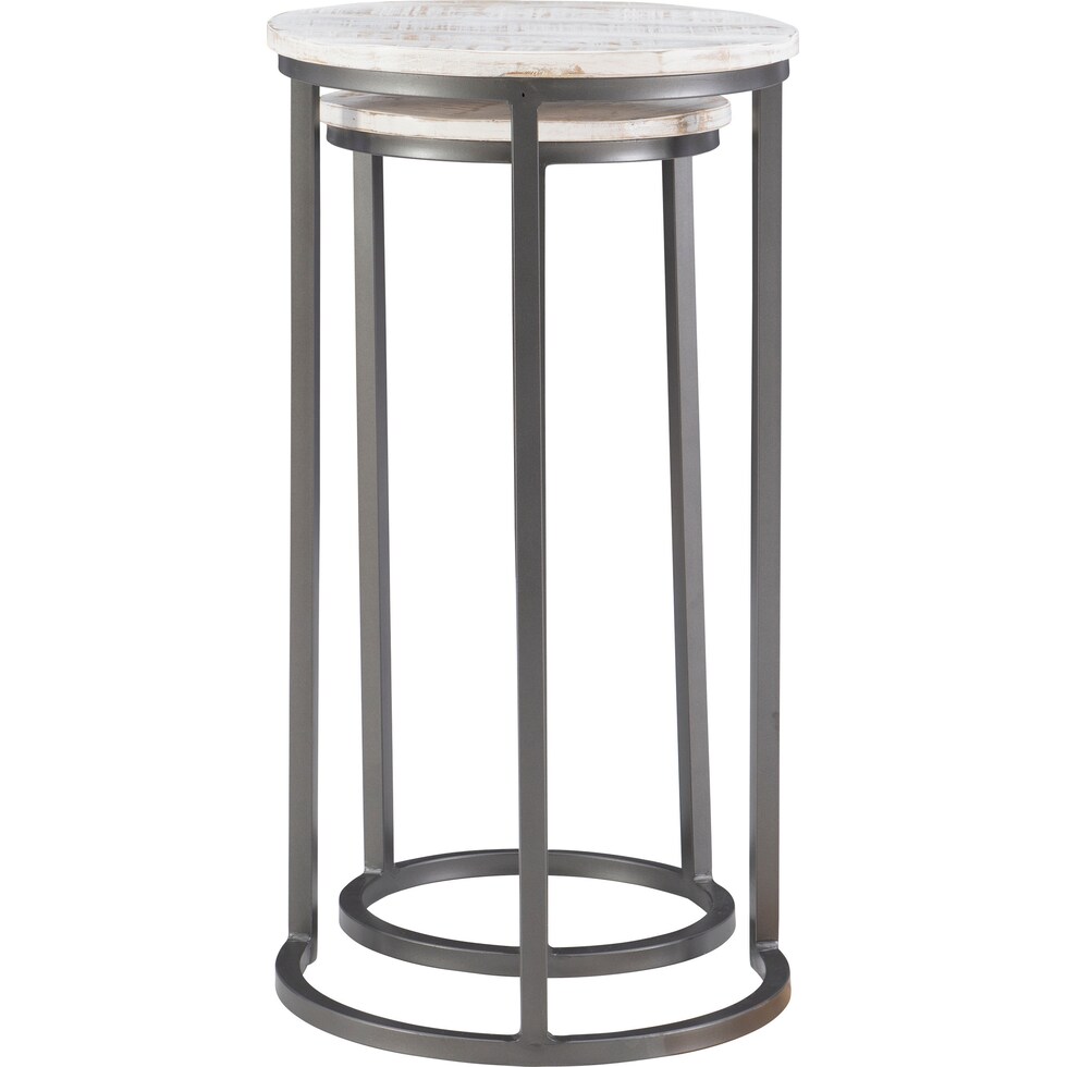 denali white nesting tables   