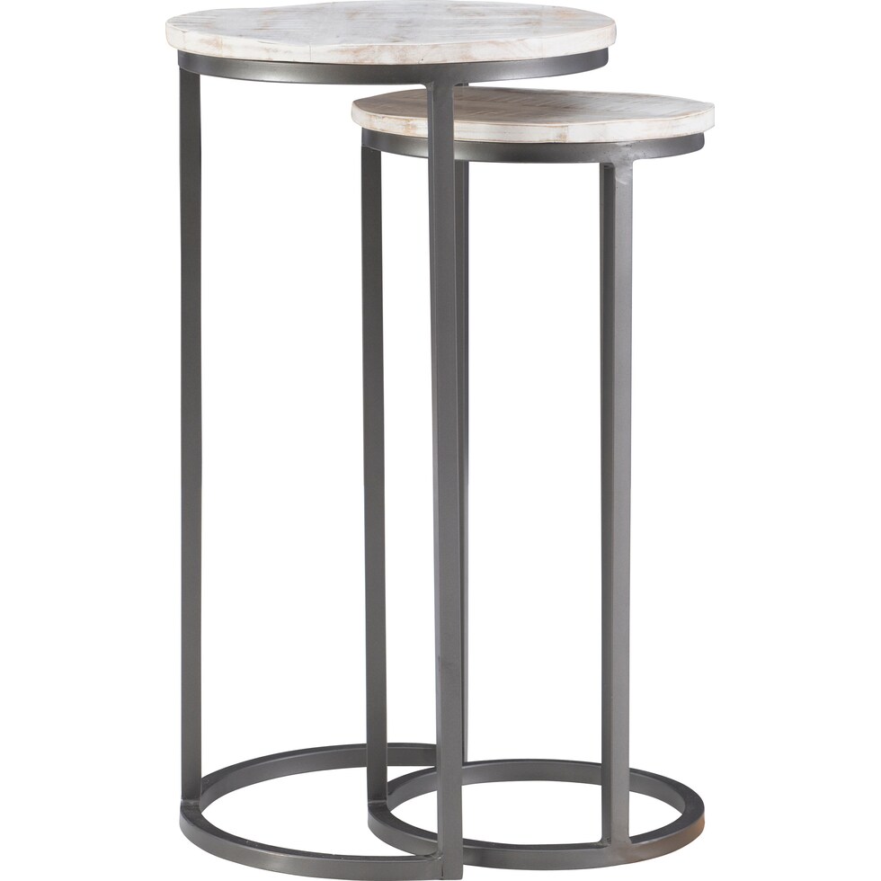denali white nesting tables   