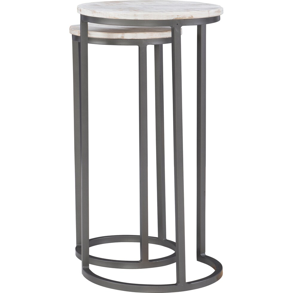 denali white nesting tables   