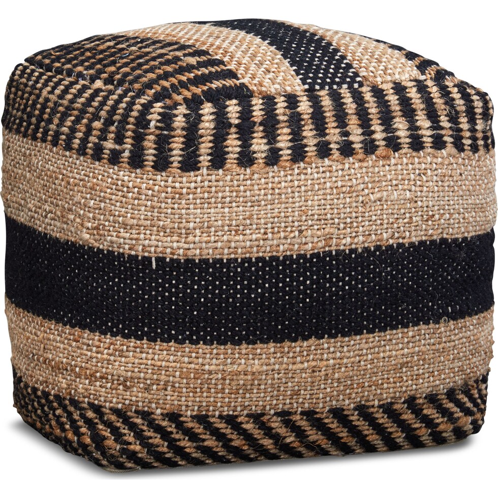 dennington light brown pouf   
