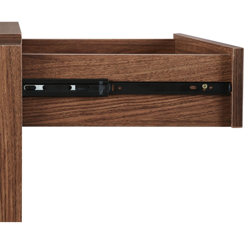 dennis dark brown end table   
