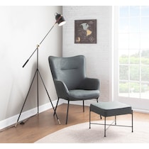 denton green accent chair   