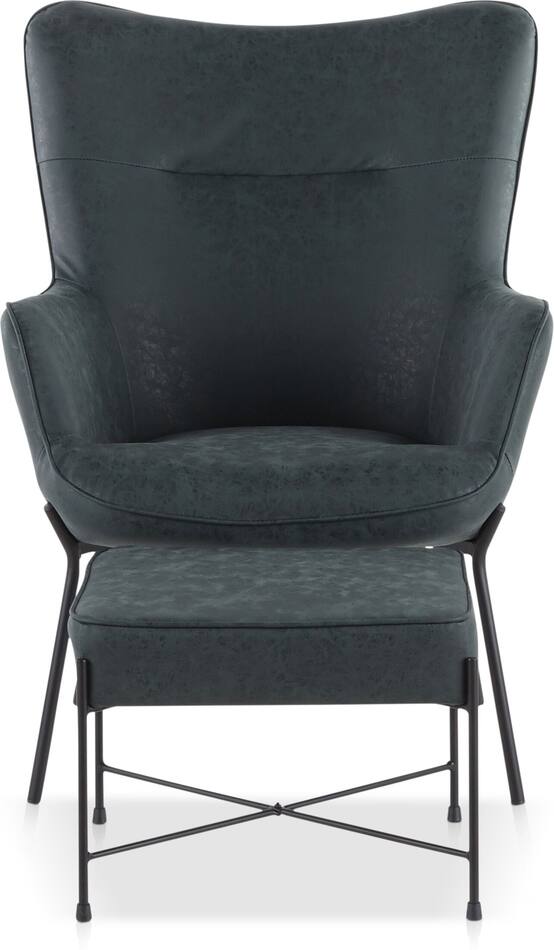 Denton Chair and Ottoman Value City Furniture