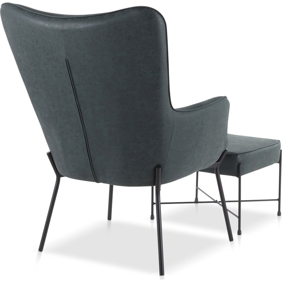 denton green accent chair   