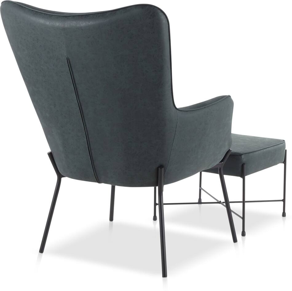 Denton Chair and Ottoman Value City Furniture