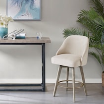 denton white counter height stool   
