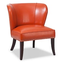 denver orange accent chair   