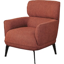 derek orange accent chair   