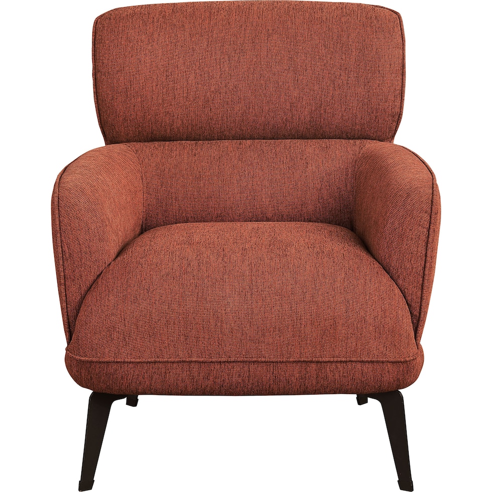derek orange accent chair   