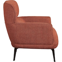 derek orange accent chair   