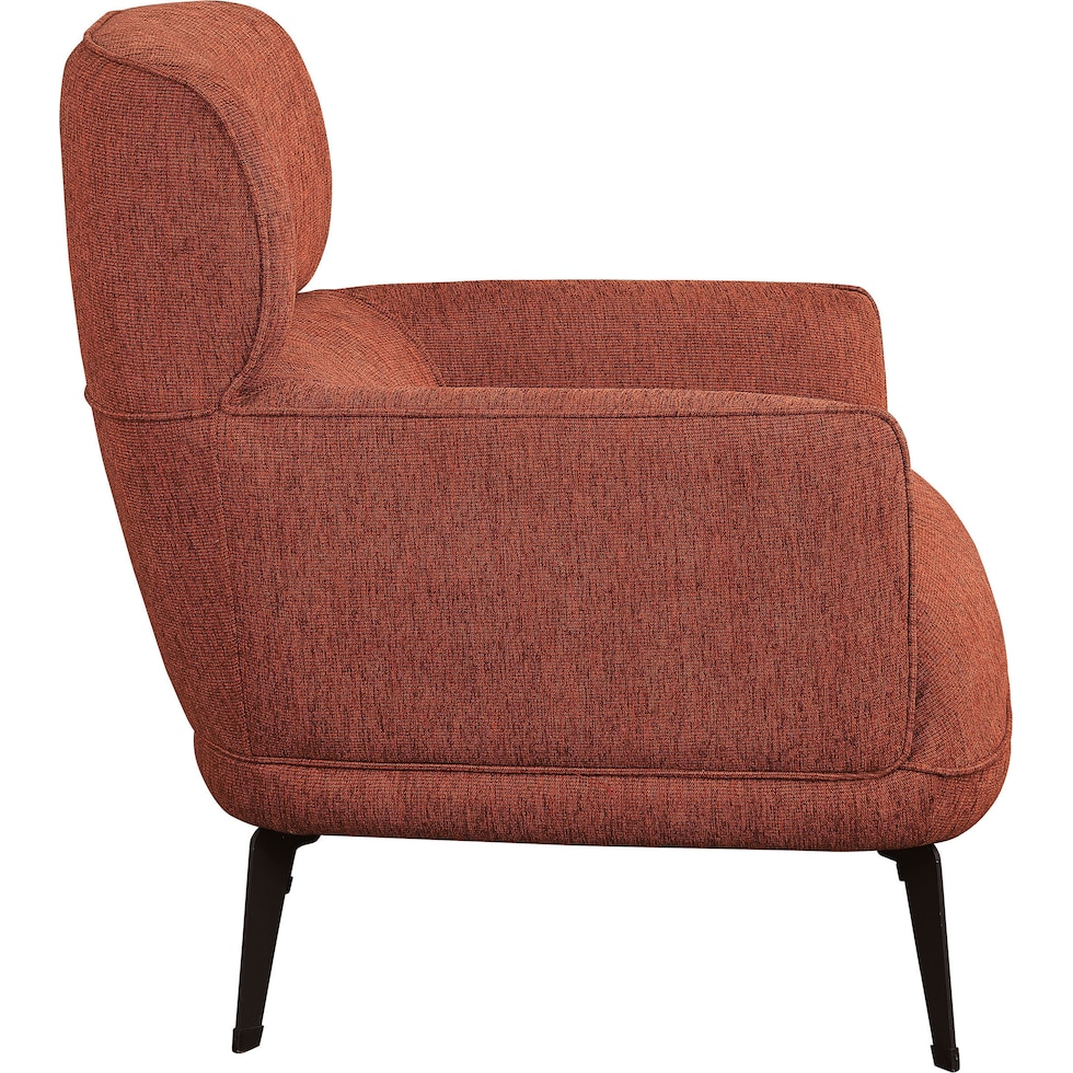 derek orange accent chair   