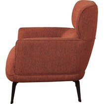derek orange accent chair   