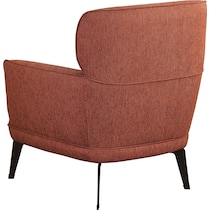 derek orange accent chair   