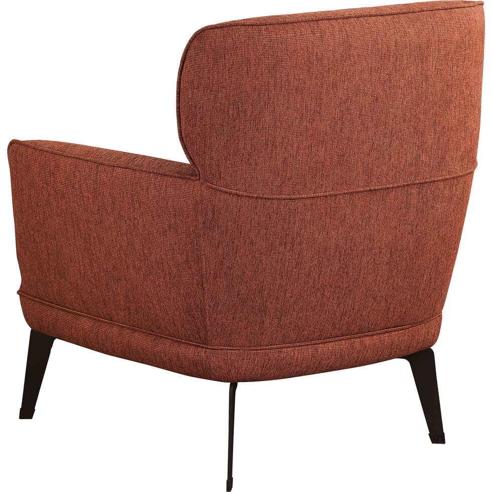 derek orange accent chair   