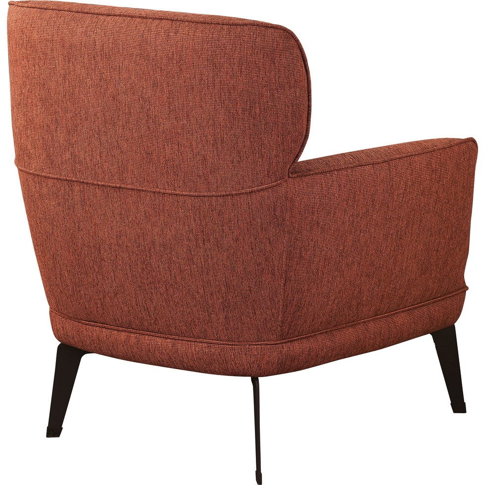 derek orange accent chair   