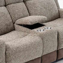 desmond dark brown loveseat   