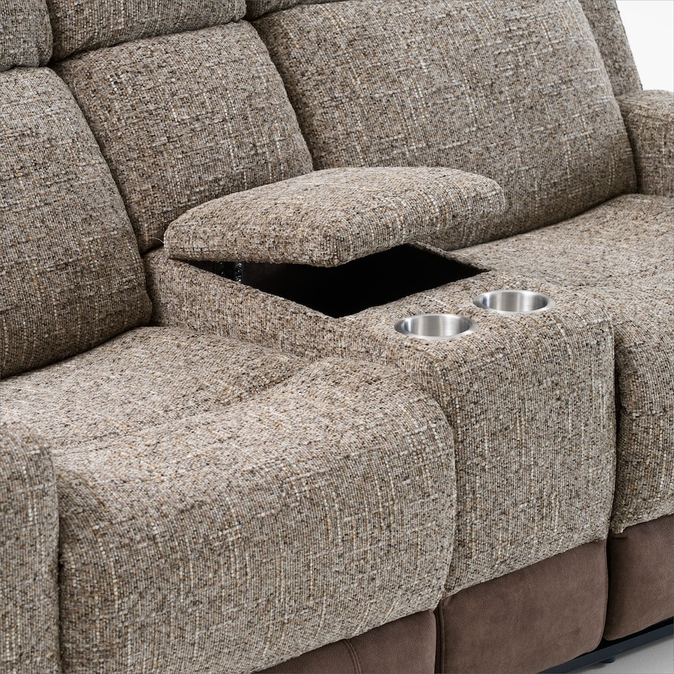 desmond dark brown loveseat   