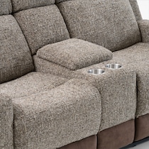 desmond dark brown loveseat   