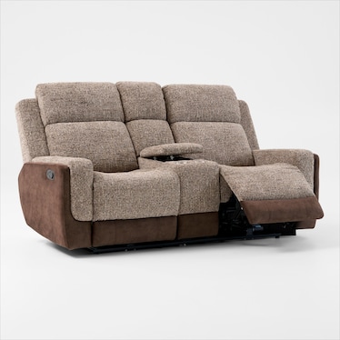 Desmond Manual Reclining Loveseat with Console