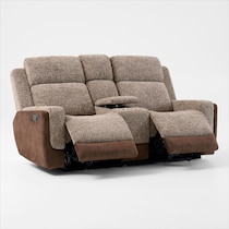 desmond dark brown loveseat   