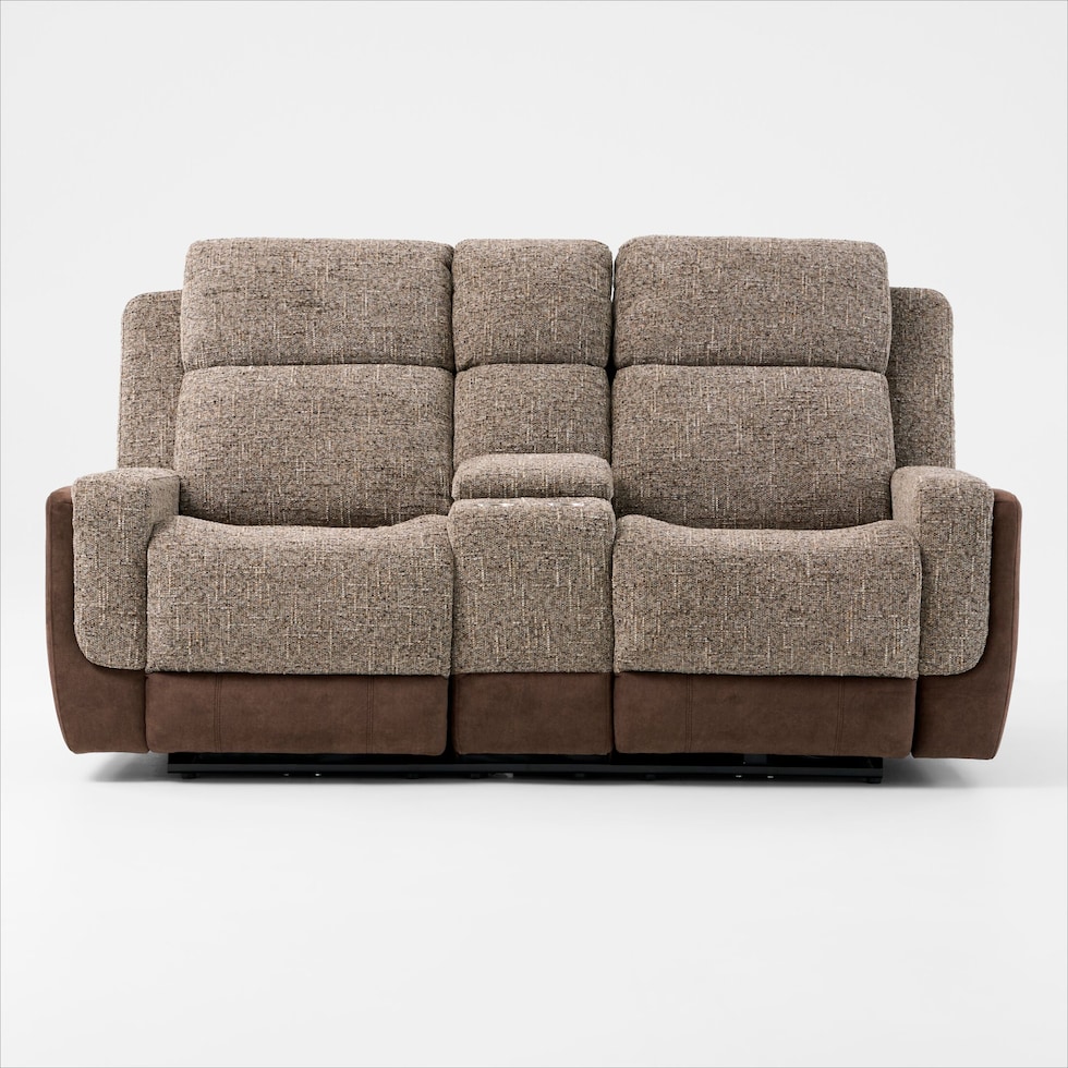 desmond dark brown loveseat   