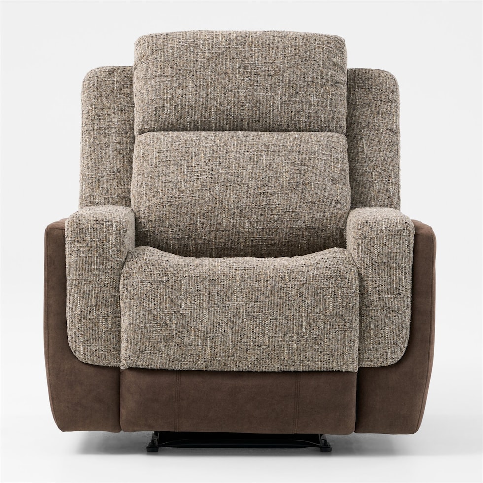 desmond dark brown recliner   