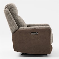 desmond dark brown recliner   