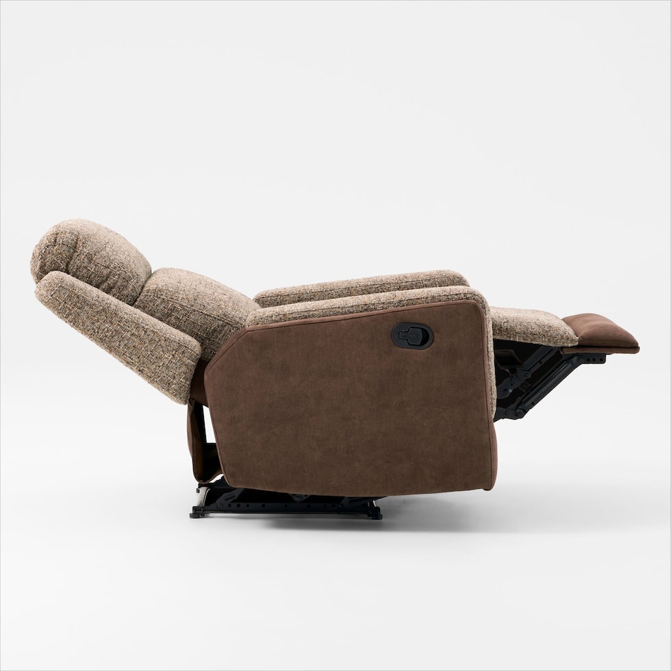 desmond dark brown recliner   